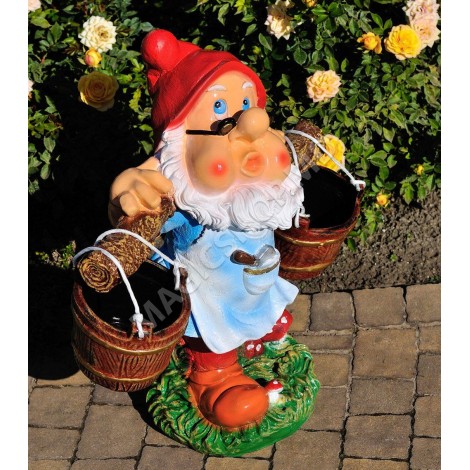 Figurina de grădină Cera Pitic cu cobiliţe